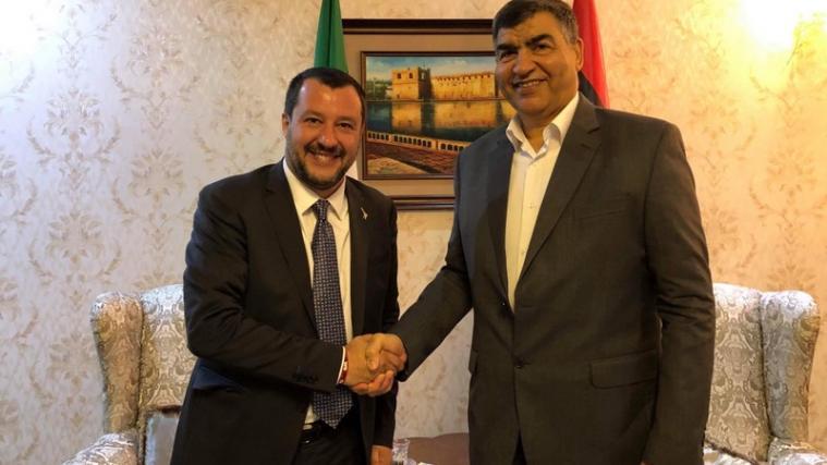 Über seine Gespräche in Libyen wird Salvini bei einer Pressekonferenz am Montagnachmittag in Rom berichten. - Foto. Salvini/Twitter