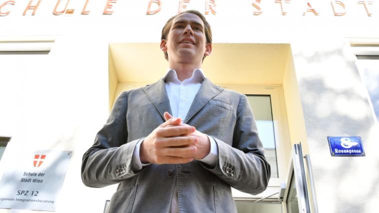 So sehen (Wahl-)Sieger aus: Sebastian Kurz ist glücklich.