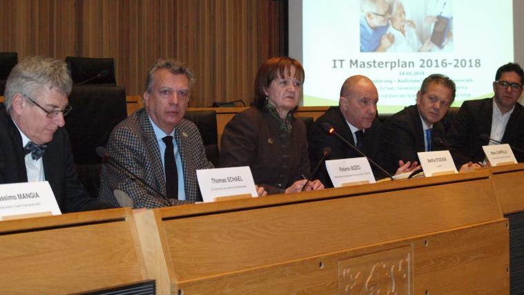 Die Vorstellung des Masterplans im Landtag.