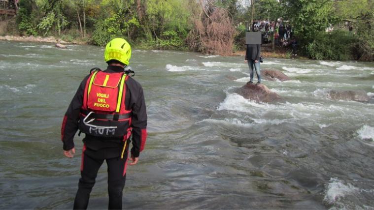 Die Einsätze häufen sich: In jüngster Vergangenheit saßen immer wieder Menschen in der Talfer fest. - Foto: Berufsfeuerwehr