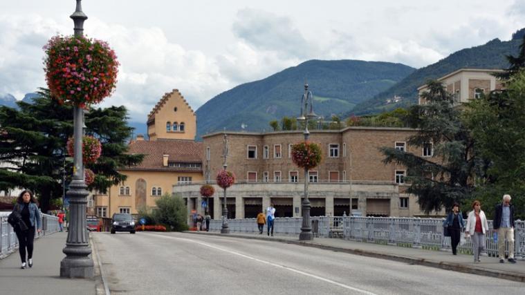 Die Bozner Talferbrücke.