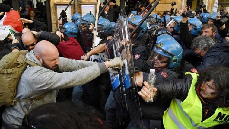 Am Dienstag war die Stimmung in der italienischen Hauptstadt teils aggressiv und angespannt.