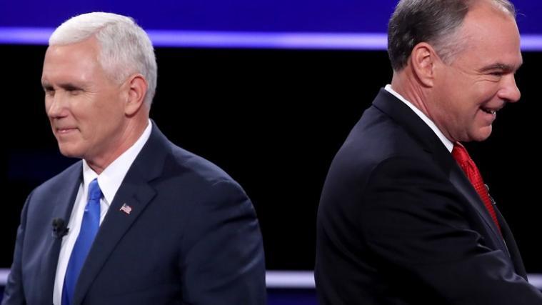 Bei den Vizekandidaten sind die Rollen vertauscht: Demokrat Tim Kaine beeindruckt weniger als der Republikaner Mike Pence.
