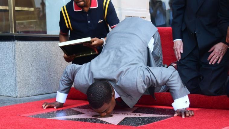 Tracy Morgan hat seinen Hollywood-Stern geküsst.