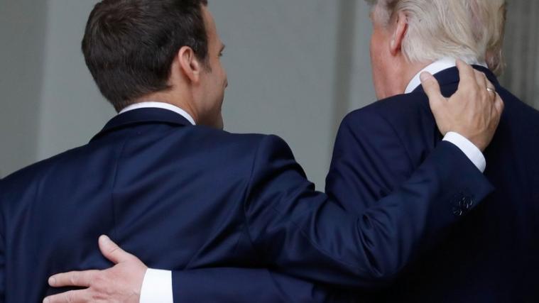 Macron und Trump arbeiten zusammen.