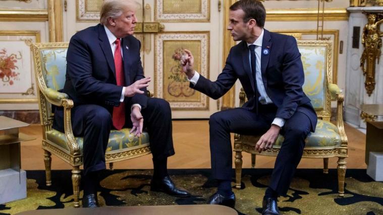 Trump sagte bei dem Treffen, er und Macron seien „sehr gute Freunde“ in den vergangenen Jahren geworden.