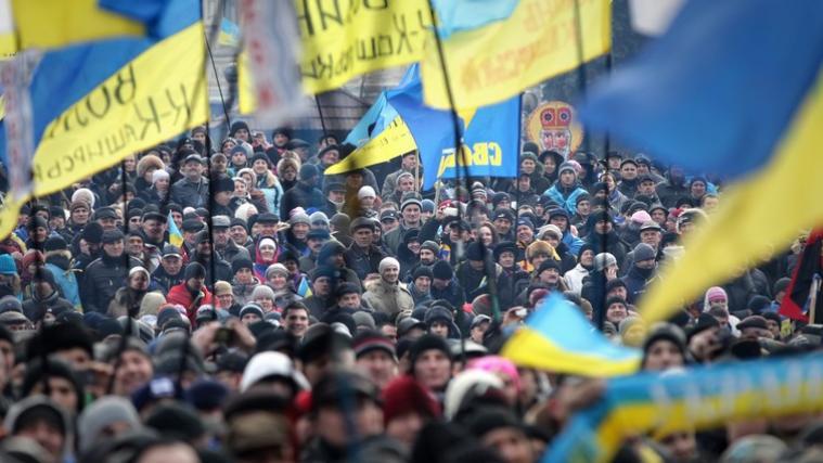 Der Weg aus der Krise: In der Ukraine geht es laut einem EU-Bericht voran. (Archivbild)