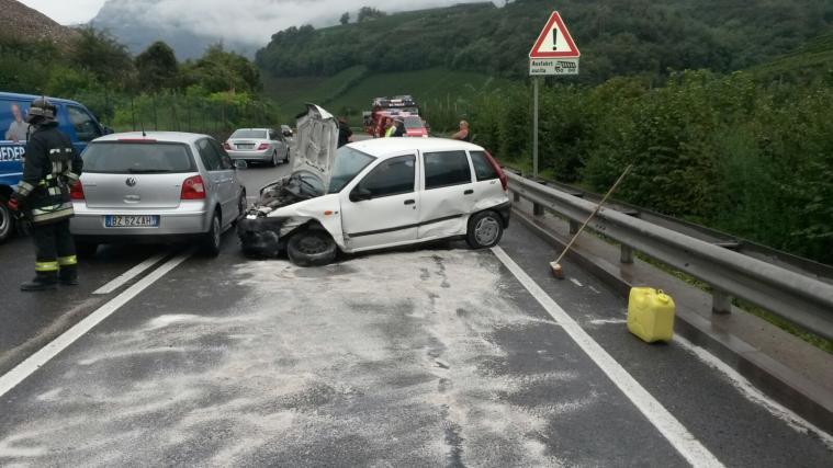 Der Unfall auf der Eppaner Umfahrungsstraße.
