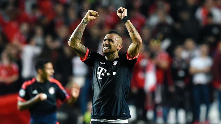 Arturo Vidal steht mit den Bayern im Halbfinale der Champions League.