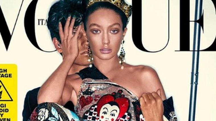 Das Vogue-Cover mit Gigi Hadid sorgte für Kritik. - Foto: Instagram/vogueitalia
