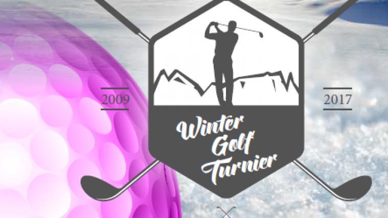 Wintergolf auf der Seiser Alm.