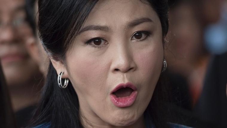 Yingluck Shinawatra setzt sich nach London ab.