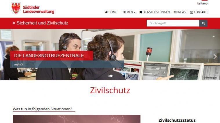 Der Bereich Zivilschutz in der Agentur für Bevölkerungsschutz hat nun eine neue Website. - Foto: lpa