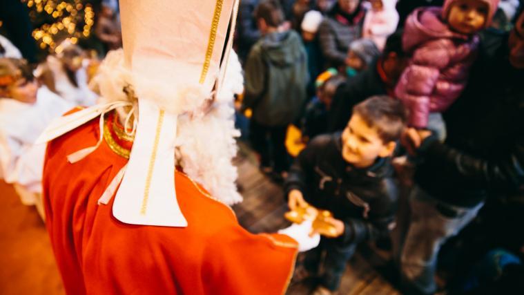 Auch der Nikolaus kommt. Foto: Benjamin Pfitscher.