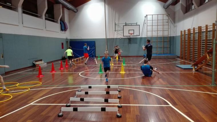 Wintertraining in der Halle.