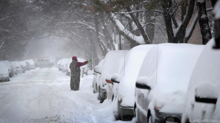 Schneemassen in Chicago Foto: APA (AFP/Getty)