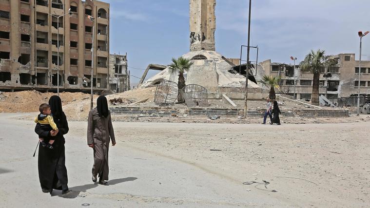 Der mutmaßliche Giftgasangriff fand in Douma bei Damaskus statt. - Foto: AFP