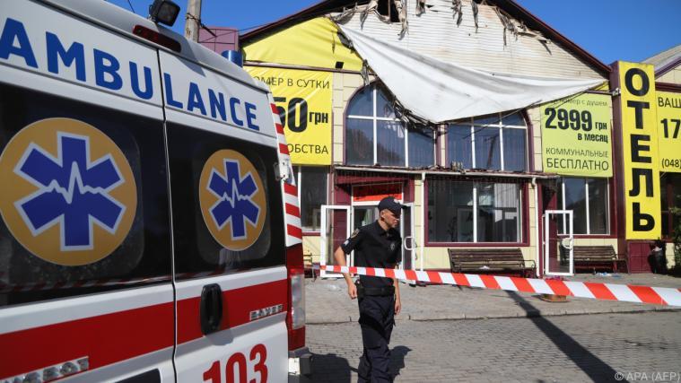 Noch ist unklar, warum der Brand in dem Hotel in Odessa ausbrach. - Foto: APA (AFP)