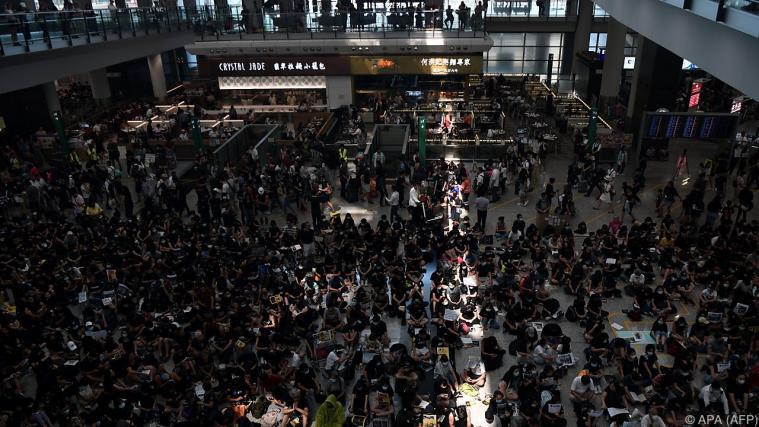 Der Unmut in Hongkong wächst Foto: APA (AFP)
