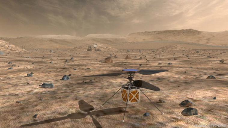 2020 will die NASA den Helikopter losschicken. - Foto: APA (AFP/NASA)