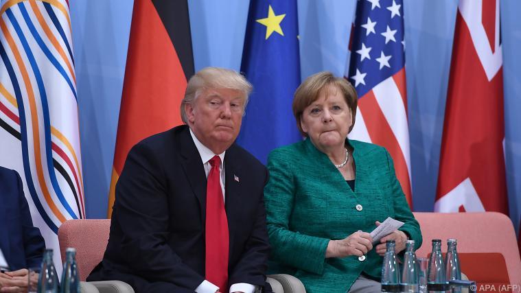 Trump und Merkel haben bisher kein inniges Verhältnis Foto: APA (AFP)