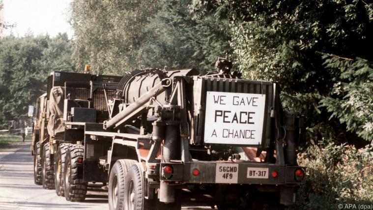Die ersten Raketen wurden gemäß dem INF-Abkommen 1988 abtransportiert Foto: APA (dpa)
