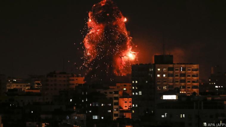 Der TV-Sender der radikal-islamischen Hamas-Bewegung wurde bombardiert. - Foto: APA (AFP)