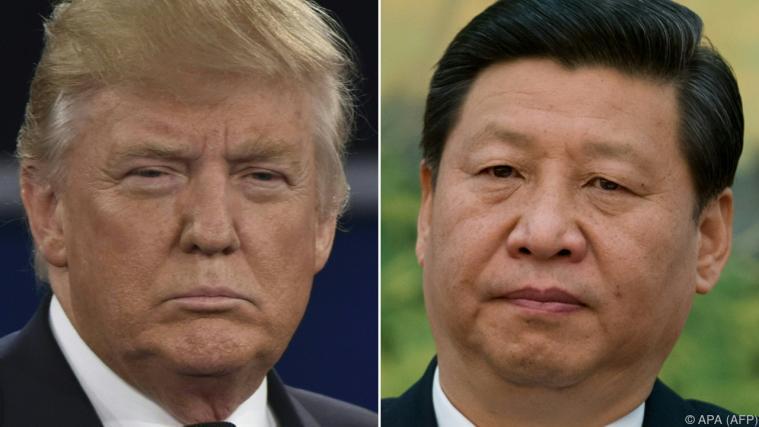 Die Regierungsspitzen der Konfliktländer: Trump und Xi Jinping Foto: APA (AFP)