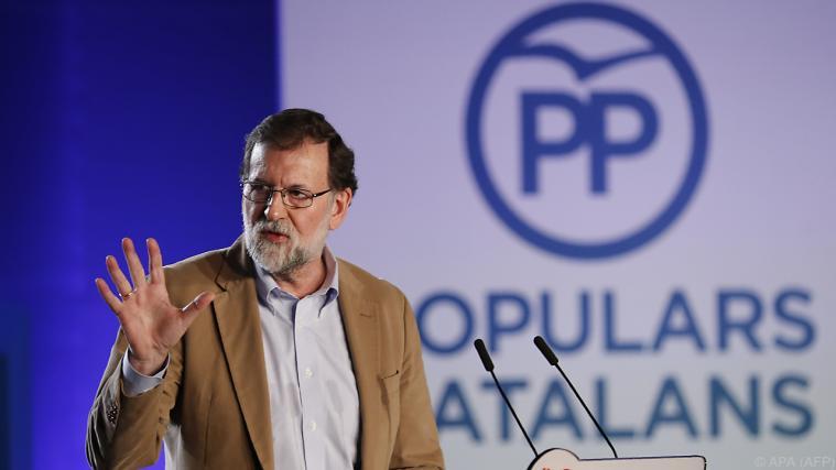Mariano Rajoy appellierte an die schweigende Mehrheit. - Foto: apa/afp