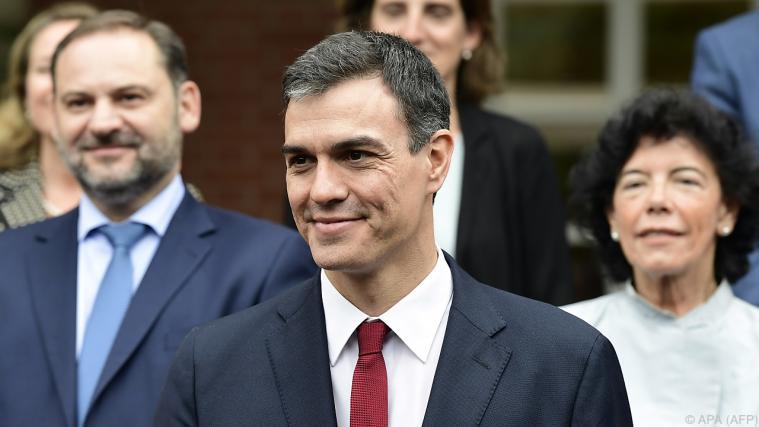 Pedro Sanchez ist erst seit kurzem im Amt Foto: APA (AFP)
