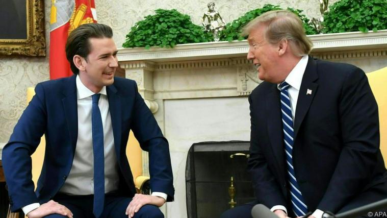 Kurz bei Trump Foto: APA