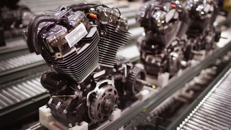 Harley-Davidson-Produktion in Wisconsin. - Foto: APA (AFP/Getty)