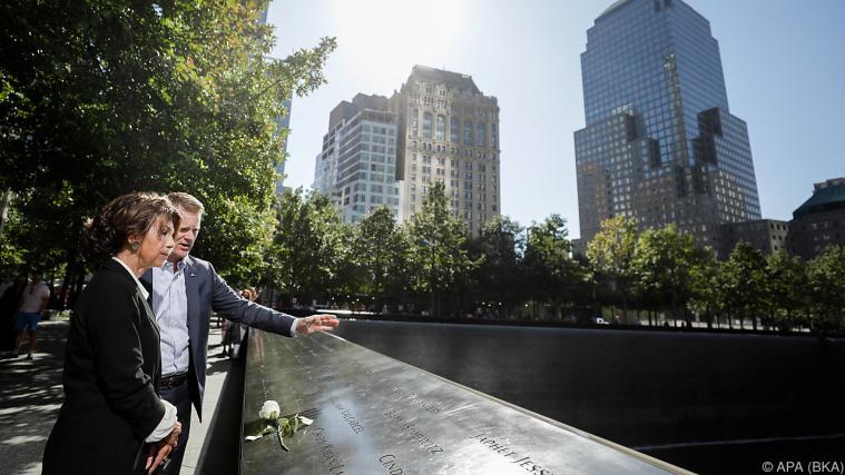 Kanzlerin Bierlein besuchte das 9/11-Memorial Foto: APA (BKA)