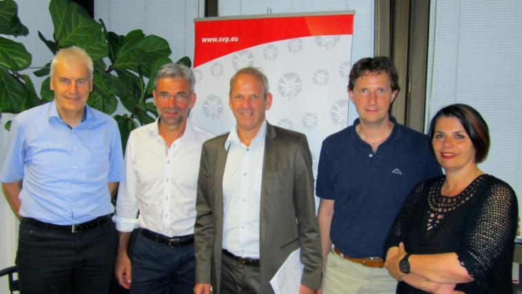 Alois Kröll, Arnold Schuler, Karl Zeller, Zeno Christanell u. Astrid Pichler