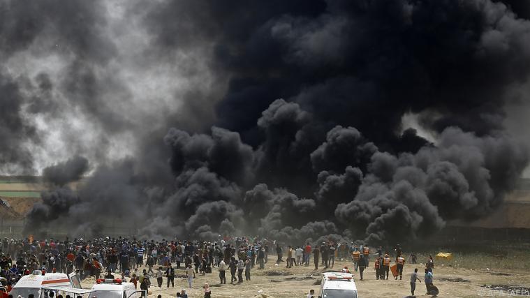 Wieder Zusammenstöße an der Grenze Foto: APA (AFP)