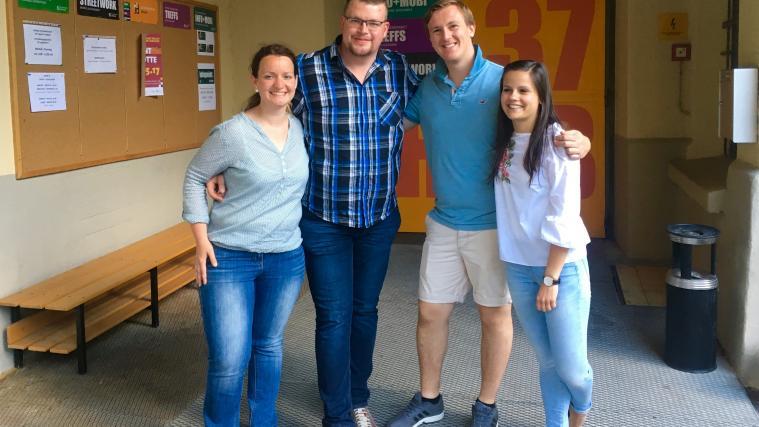 Sonja Plank, Andreas Lutz, Philipp Krause und Katharina Van Rossem