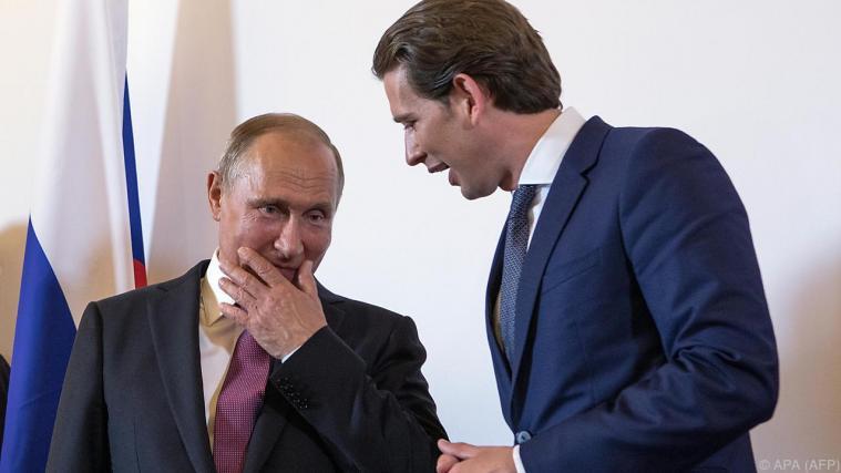 Putin soll Kurz gebeten haben, ein Treffen zu organisieren Foto: APA (AFP)