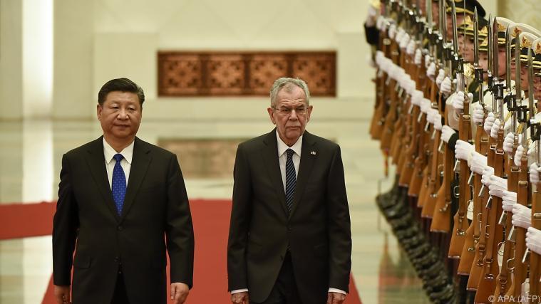 Empfang mit allen militärischen Ehren Foto: APA (AFP)
