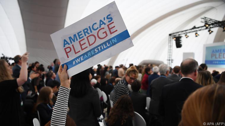 20 Bundesstaaten stehen hinter „America's Pledge”. - Foto: APA (AFP)