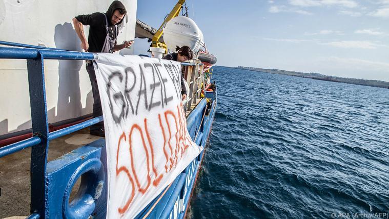 47 Migranten an Bord der Sea-Watch 3 Foto: APA (Archiv/AFP)