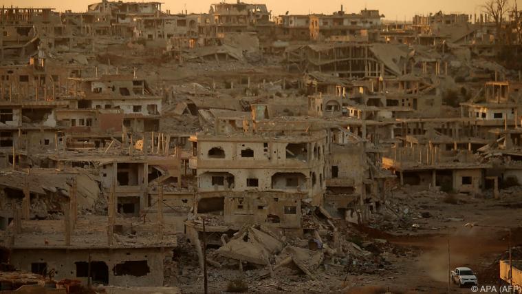 Das Dorf Khan Sheikhoun in Syrien wurde bei einem Giftgasangriff verwüstet. - Foto: APA (AFP)