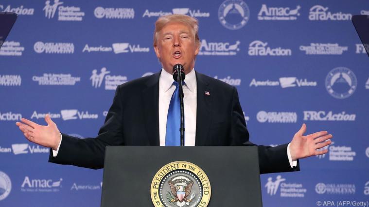 US-Präsident Trump sorgt erneut für Aufregung. Foto: APA (AFP/Getty)