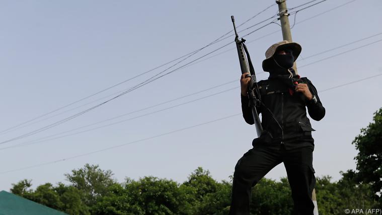 Anhänger Ortegas gedachten dem Kampf der ehemaligen Rebellen. - Foto: APA (AFP)