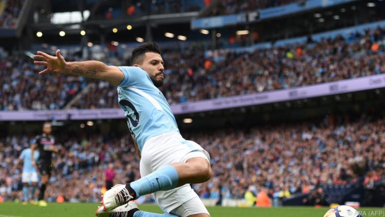 Sergio Aguero soll einen Rippenbruch erlitten haben - Manchester - Foto: APA
