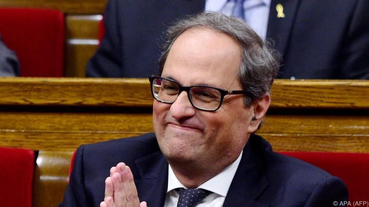 Quim Torra ist seit der neue katalonische Regionalpräsident. - Foto: APA (AFP)