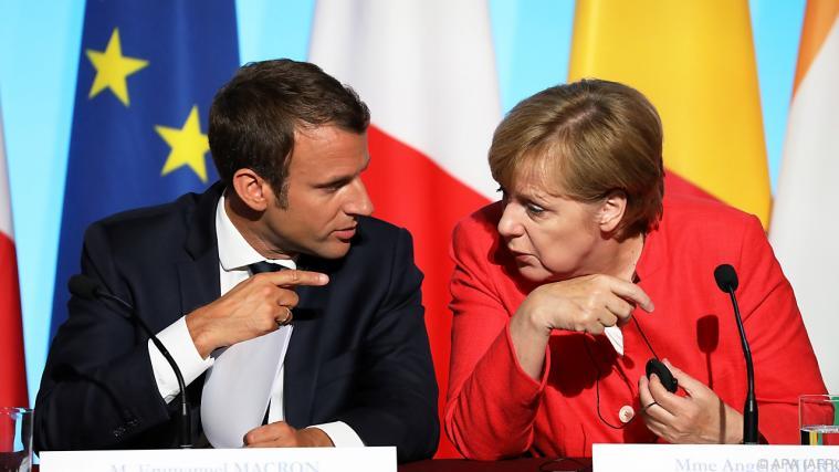 Macron und Merkel beraten über Europa. - Foto: APA