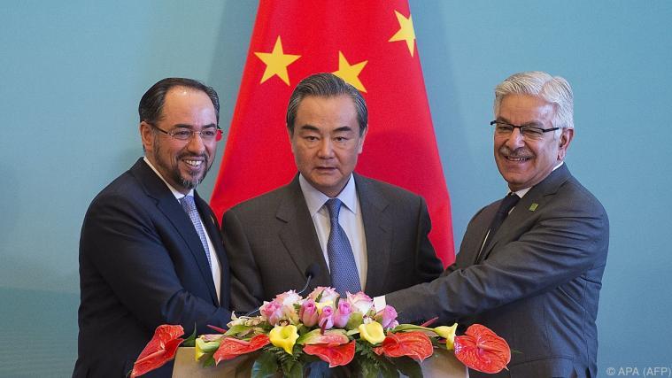 Trilaterales Treffen in Peking. - Foto: APA (AFP)