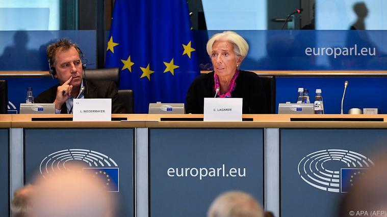 Christine Lagarde im EU-Parlament in Brüssel Foto: APA (AFP)
