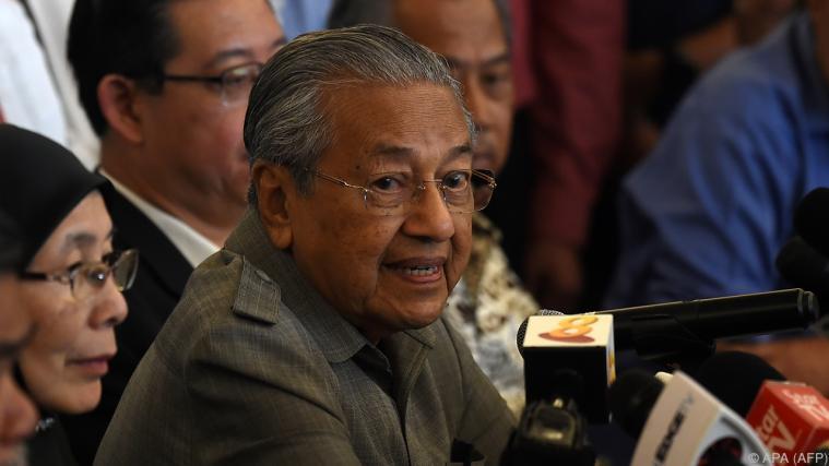 Mahathir wird mit 92 Jahren der älteste Regierungschef der Welt. - Foto: APA (AFP)