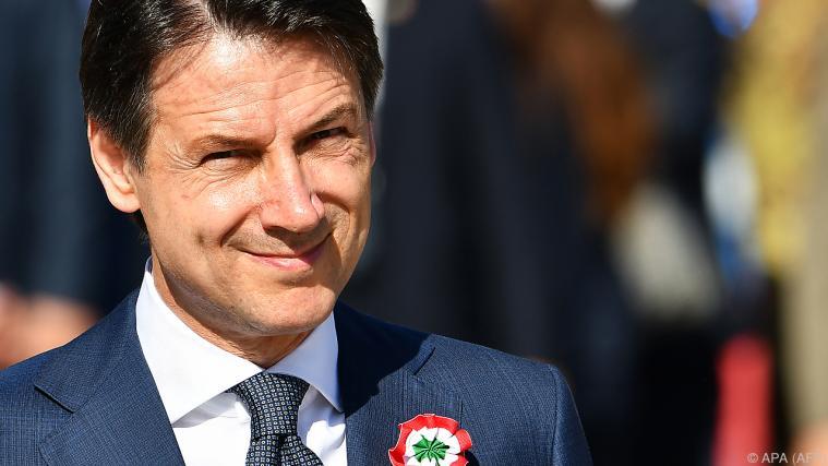 Giuseppe Conte weiß eine Senatsmehrheit hinter sich Foto: APA (AFP)